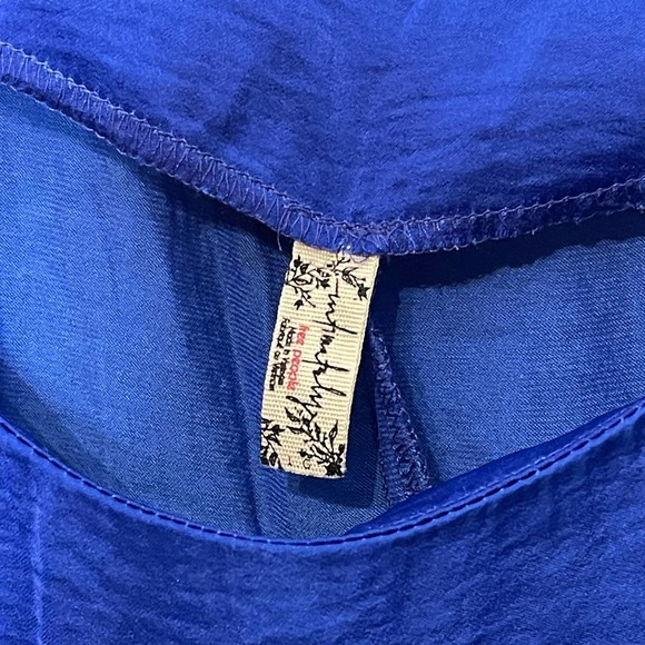 Free People Intimately Sleeveless Top Size Medium? Blue Womens Casual - Picture 6 of 9